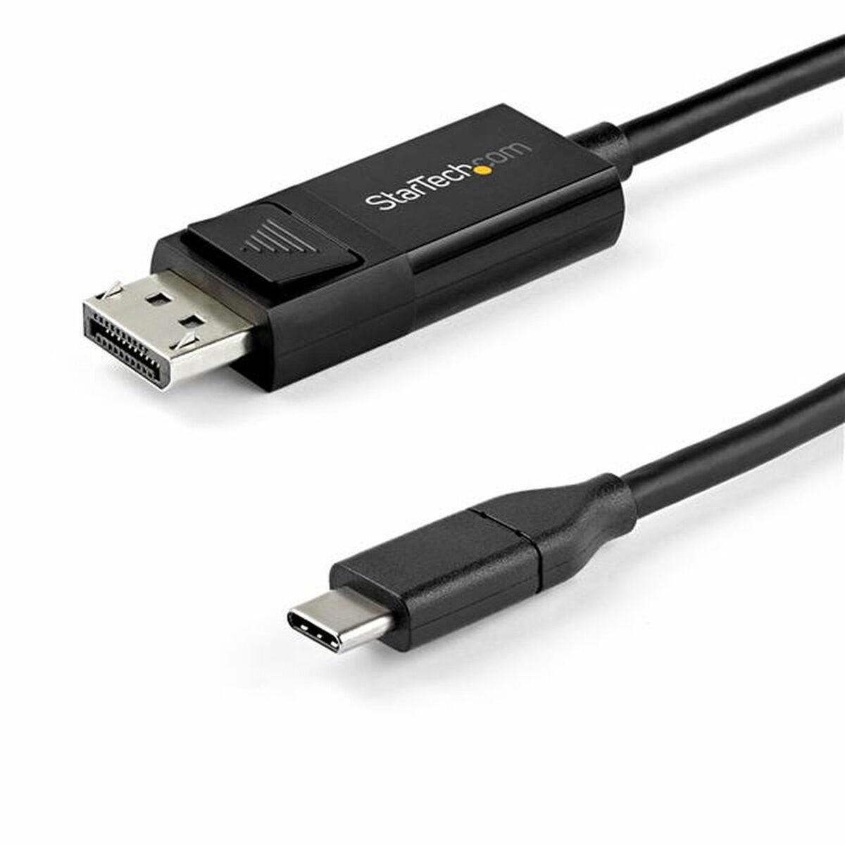StarTech.com 3.3 ft. (1 m) USB C to DisplayPort 1.4 Cable - Bidirectional - USB / DisplayPort cable - 1 m