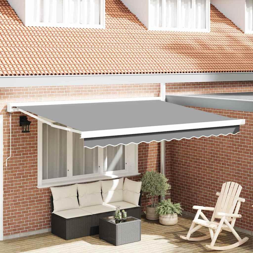 Markise Hvid 3,5 x 2,5 m Metal