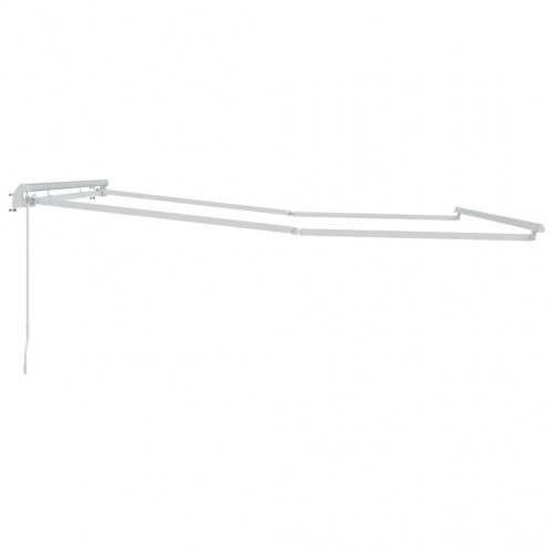 Markise Hvid 4,5 × 3 m Metal