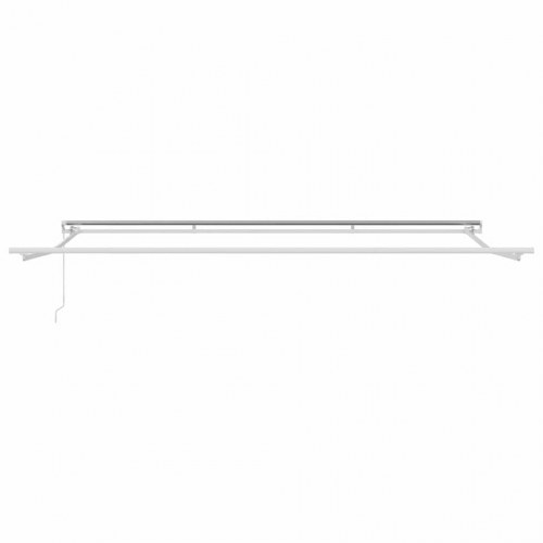 Markise Hvid 4 × 3,5 m Metal