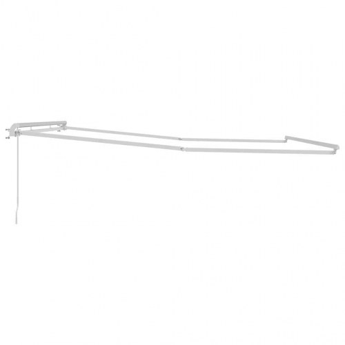 Markise Hvid 4 × 3,5 m Metal