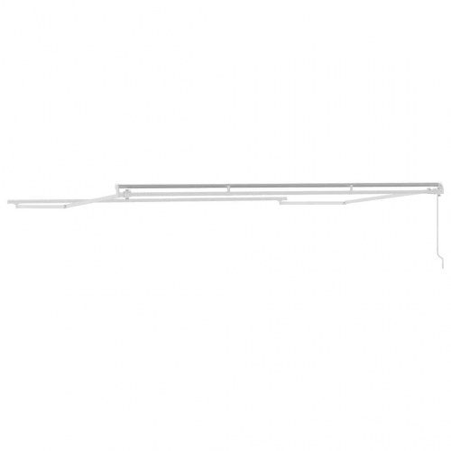 Markise Hvid 4 × 3,5 m Metal