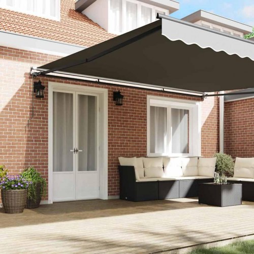 Markise Antracit 4,5 × 3,5 m Metal