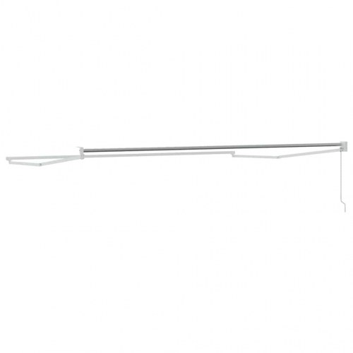 Markise Hvid 4 ×3 m Metal