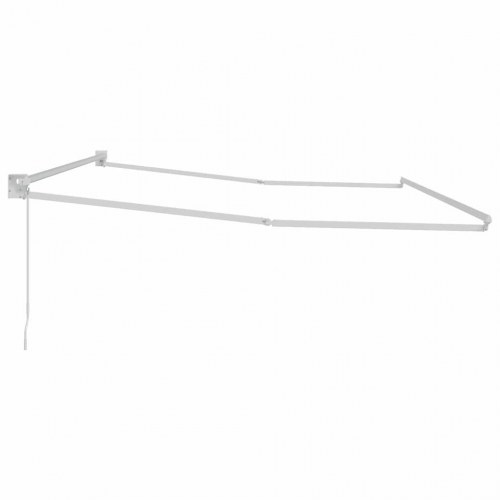 Markise Hvid 5 x 3 m Metal