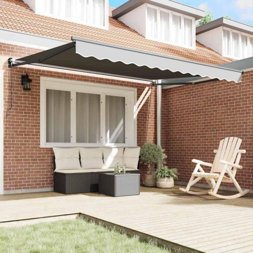 Markise Antracit 3 x 2,5 m Metal