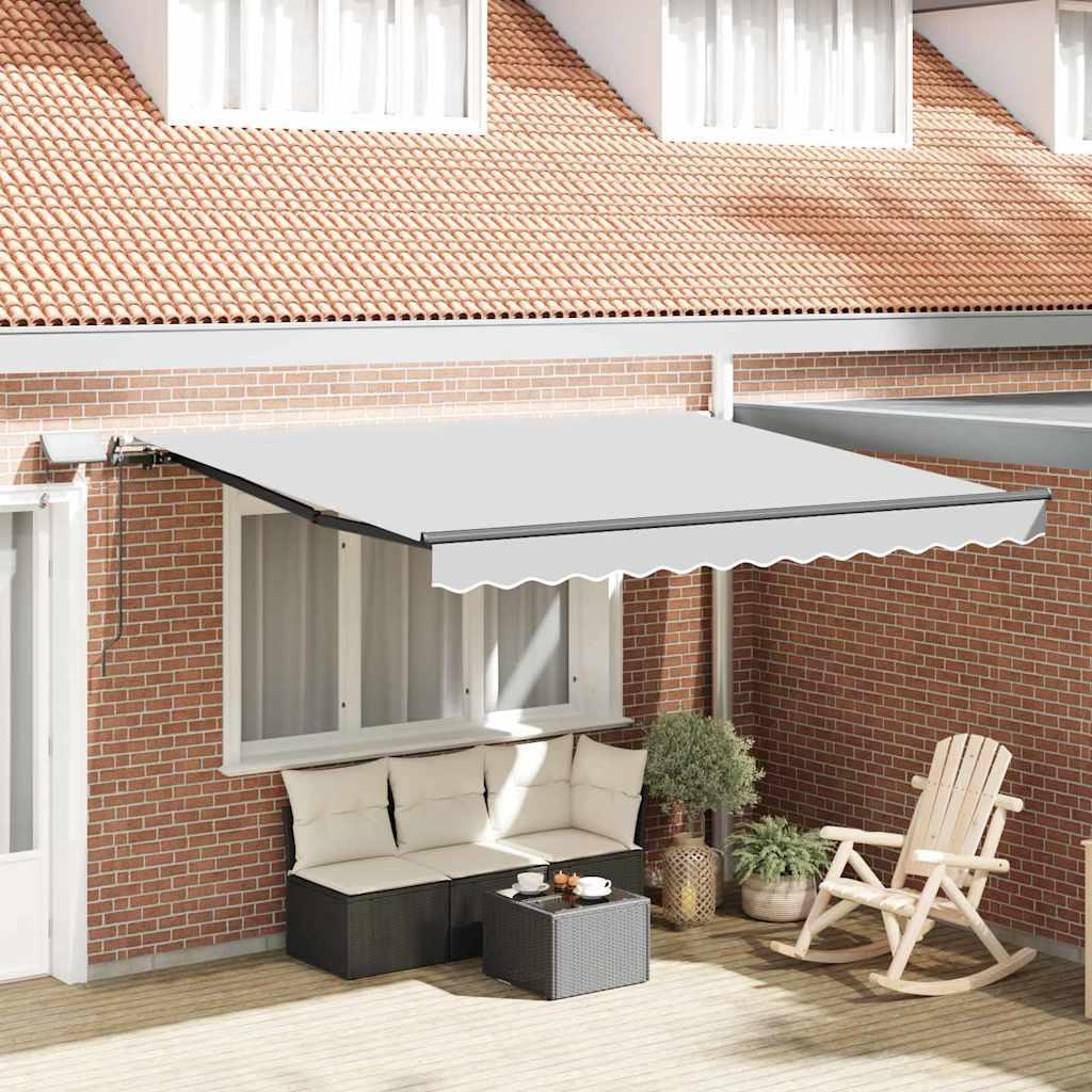 Markise med Antracit 3 x 2,5 m Metal