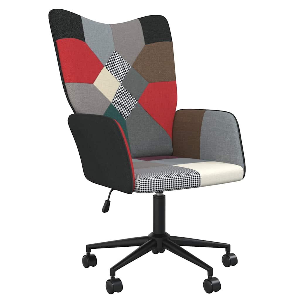 Lænestol Stof Patchwork - Sort