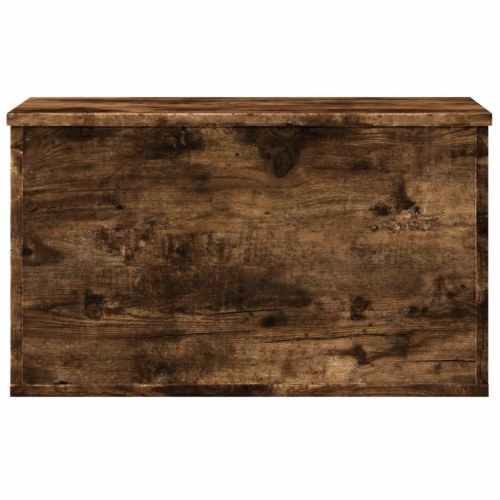 Opbevaringsboks 60 x 35 x 35 cm i konstrueret træ, røget egetræsfarve
