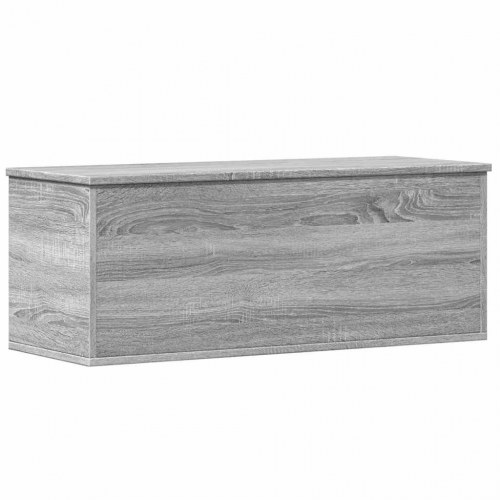 Opbevaringsboks 90×35×35 cm i konstrueret træ - grå sonoma-eg