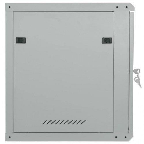 Netværksskab med opbevaring Grå 60 x 60 x 65 cm Stål