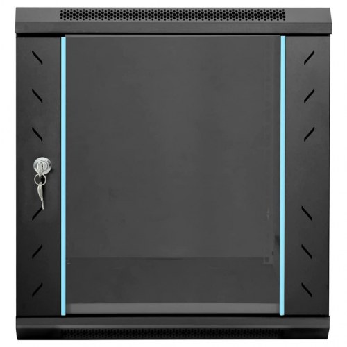 Netværksskab med opbevaring Sort 53 x 60 x 60 cm Stål