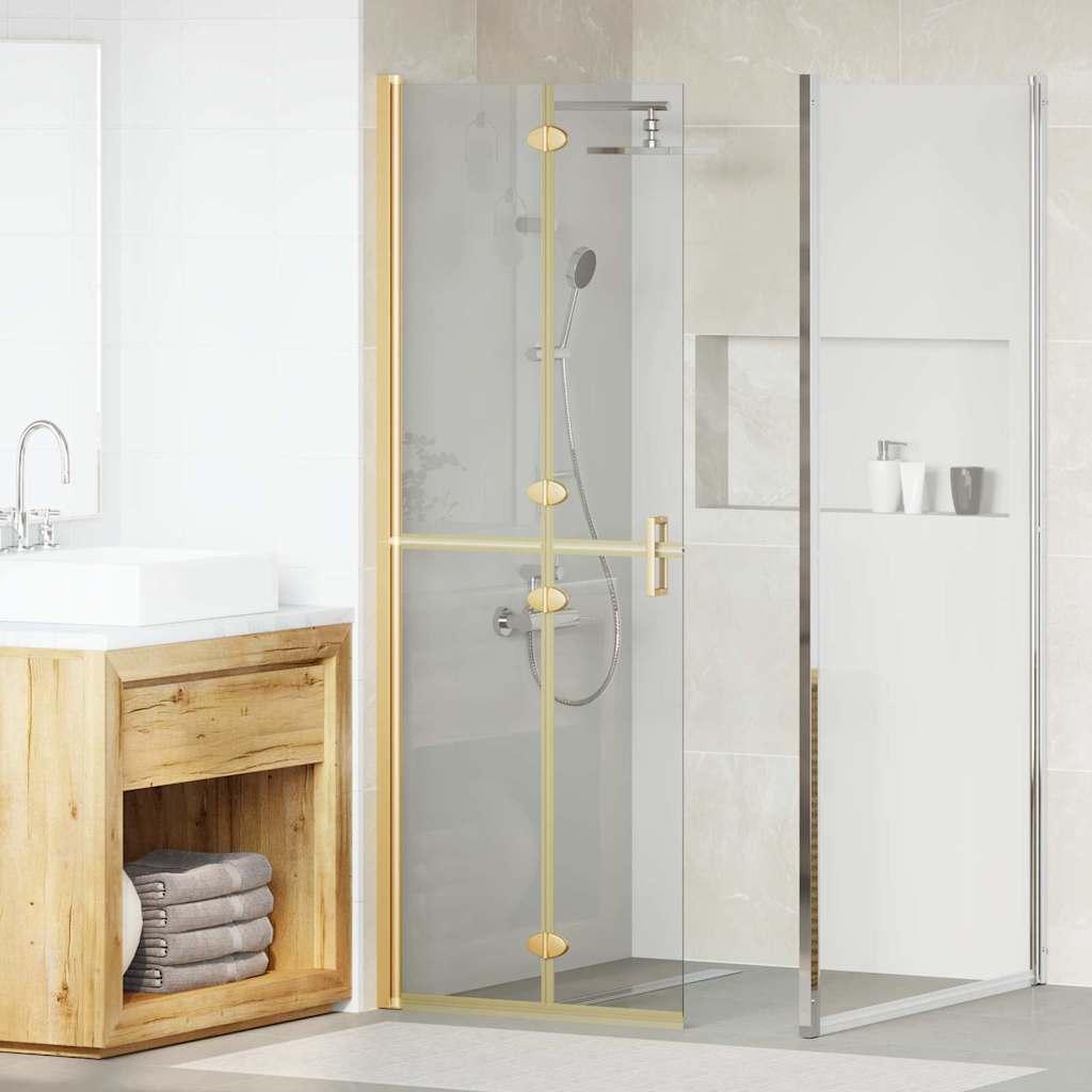 vidaXL Walk-In brusevæg Guld 70 x 6,5 x 190 cm
