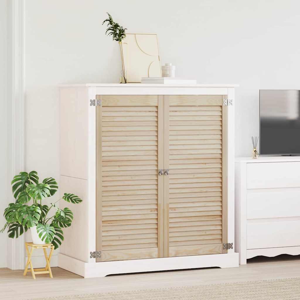 Skabsdøre 2 stk - natur, 49,5 × 2,1 × 110 cm, massiv fyr