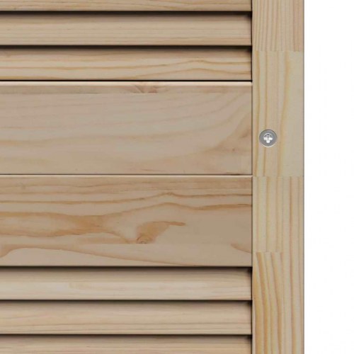 Skabsdøre - 2 stk natur, massiv fyrretræ 201 × 59,5 cm