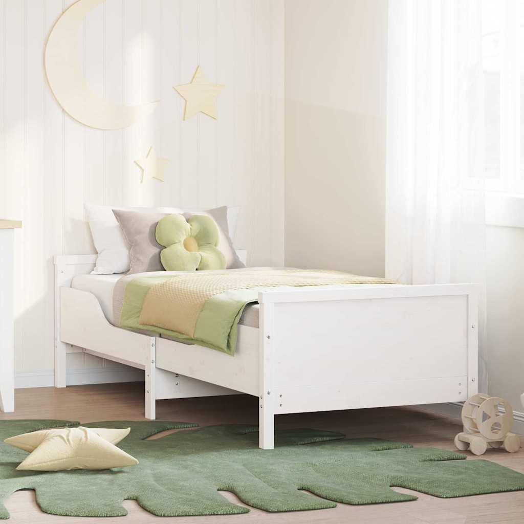 Udvidelig Sengestel til Børn Andet Hvid 80 x 130 / 165 / 200 cm