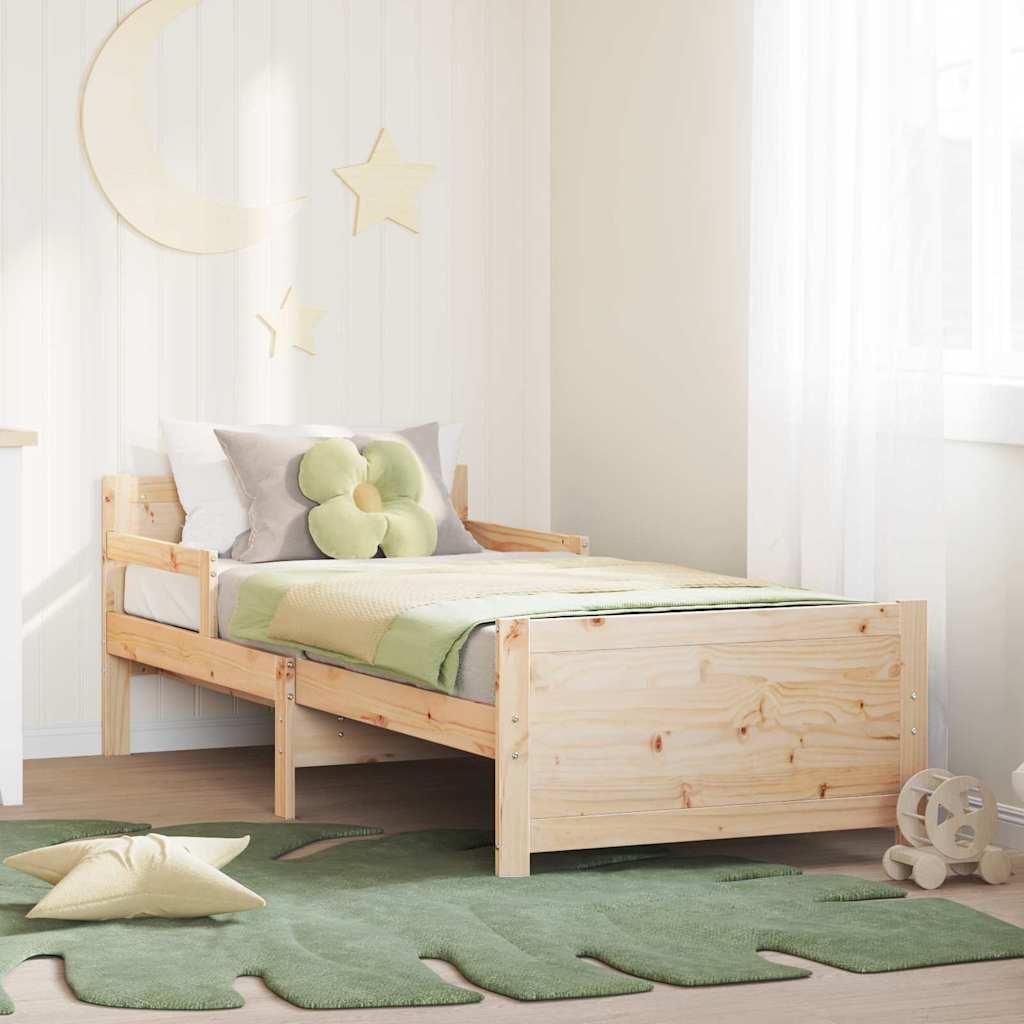Udvidelig Sengestel til Børn Andet Brun 80 x 130 / 165 / 200 cm
