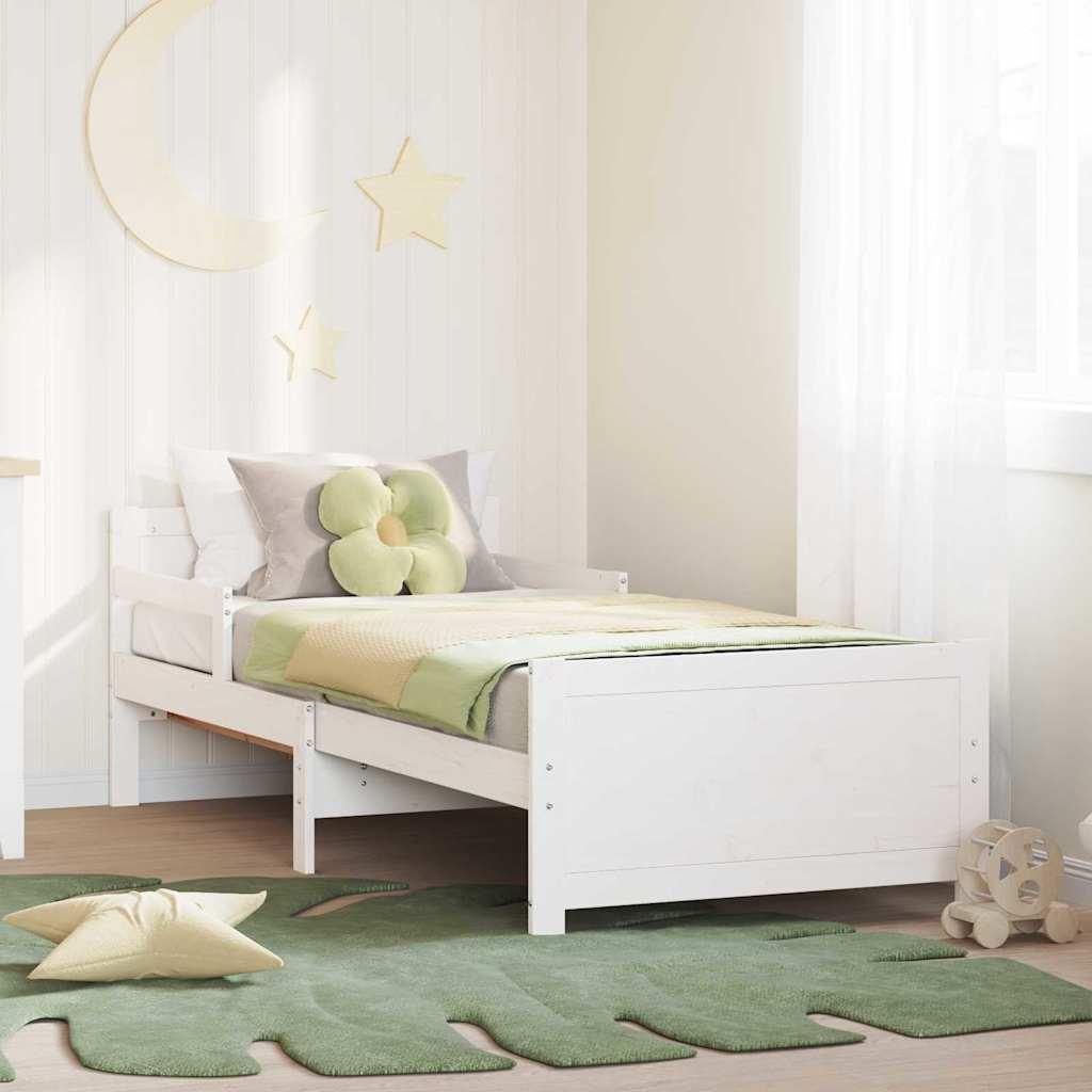 Udvidelig Sengestel til Børn Andet Hvid 80 x 130 / 165 / 200 cm