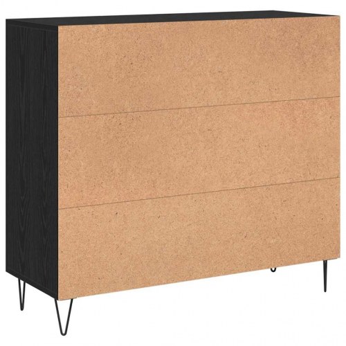 Skænk i sort eg 90 x 32,5 x 80 cm