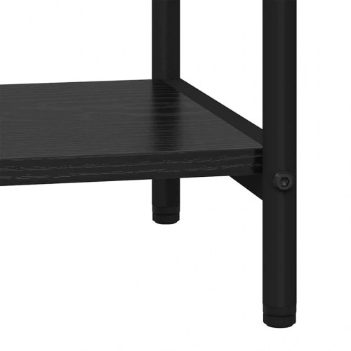 Bogreol med 3 hylder 80 x 30 x 109 cm - sort eg