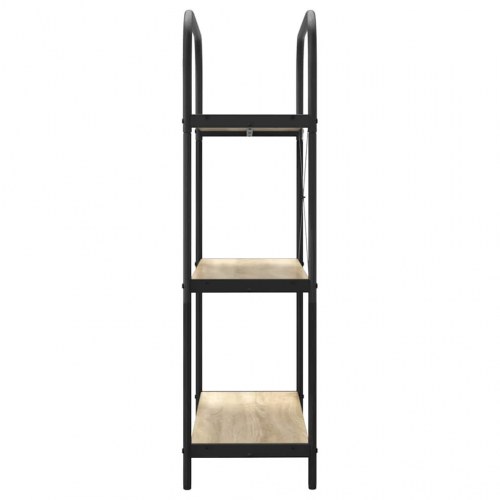 Bogreol med 3 hylder 80 x 30 x 109 cm - sonoma eg