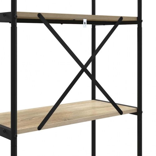 Bogreol med 3 hylder 80 x 30 x 109 cm - sonoma eg