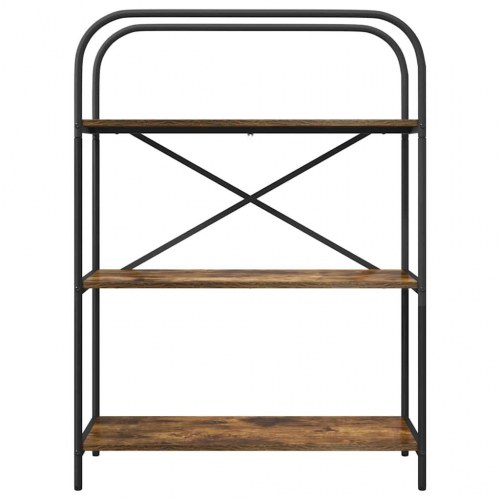 Bogreol med 3 hylder 80 x 30 x 109 cm - røget eg