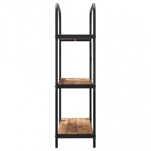 Bogreol med 3 hylder 80 x 30 x 109 cm - gammelt træ