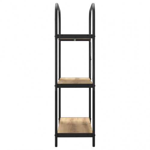 Bogreol med 3 hylder 80 x 30 x 109 cm - artisan egetræ