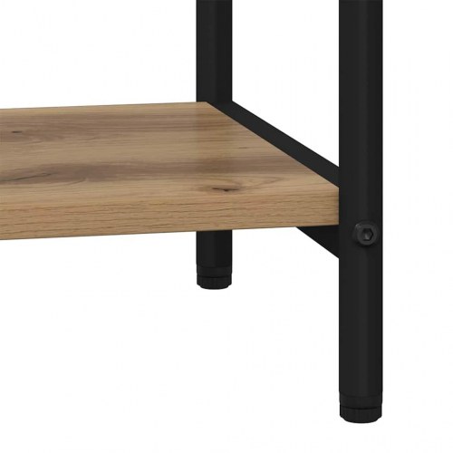 Bogreol med 3 hylder 80 x 30 x 109 cm - artisan egetræ