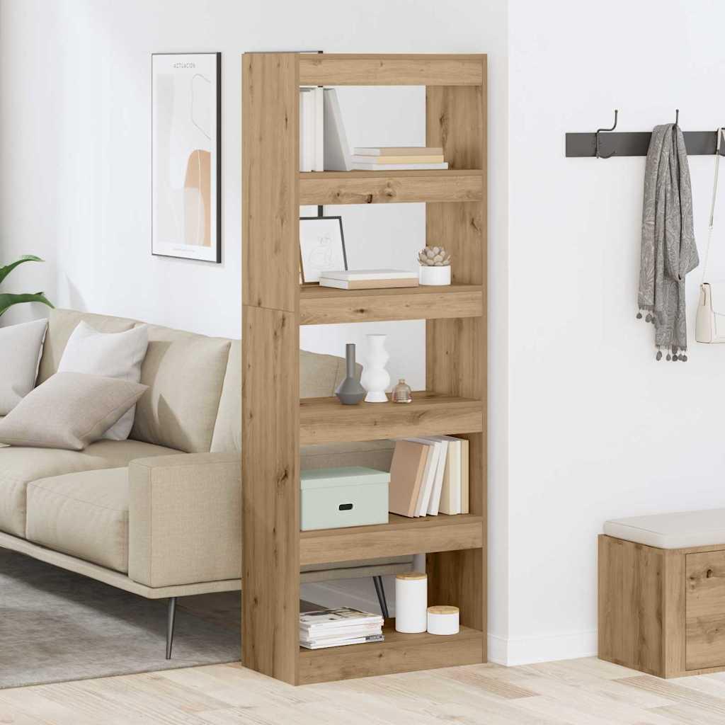 Bogskab artisan eg 60 x 30 x 166 cm Konstrueret træ