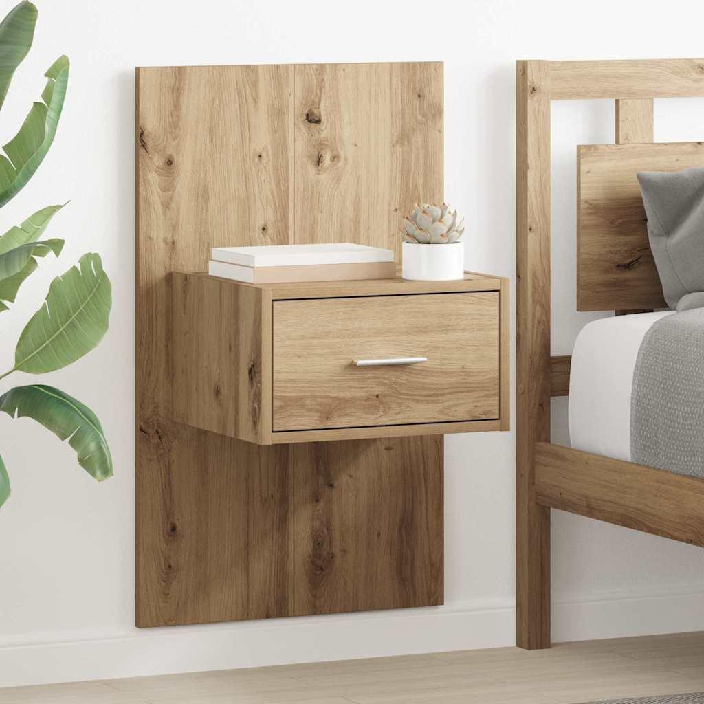 Sengeskab 2 stk artisan eg 48,5 x 32,5 x 80 cm Konstrueret træ