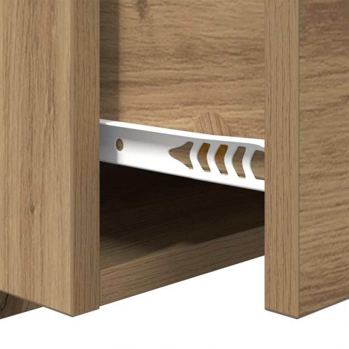 Væghængte natborde 2 stk. - Artisan egetræ, 50 x 32,5 x 80 cm