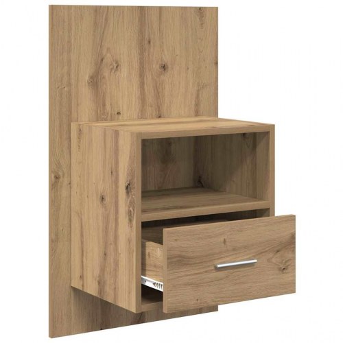Væghængt sengebord 2 stk. - Artisan egetræ