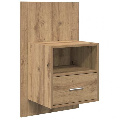 Væghængt sengebord 2 stk. - Artisan egetræ