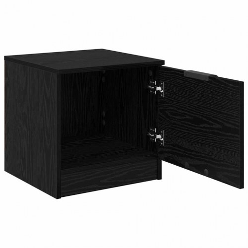 Sengeborde 2 stk. sort eg 40 x 39 x 40 cm