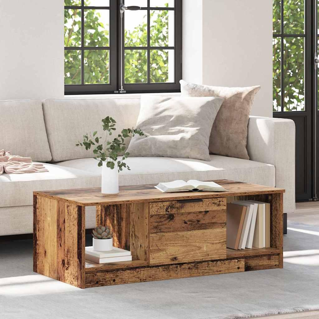 Sofabord Gammelt træ 100 x 50 x 36 cm Konstrueret træ