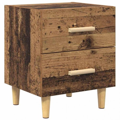 Sengebord 2 stk. - gammelt træ, 40 x 35 x 47,5 cm