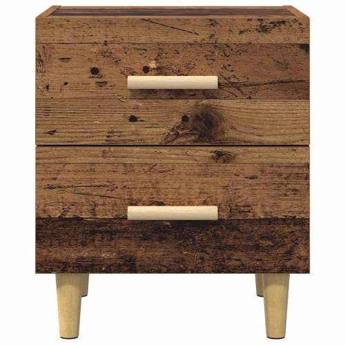 Sengebord 2 stk. - gammelt træ, 40 x 35 x 47,5 cm