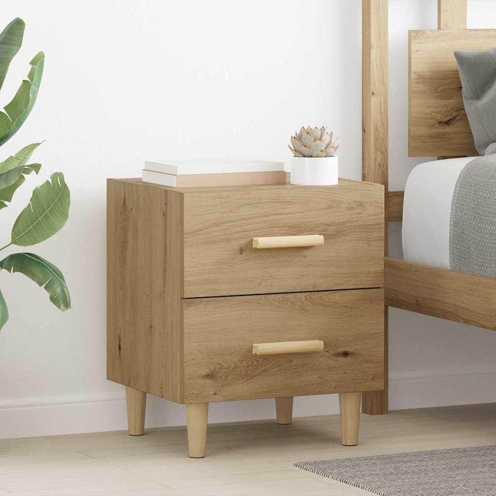 Sengeskab 2 stk artisan eg 40 x 35 x 47,5 cm Konstrueret træ