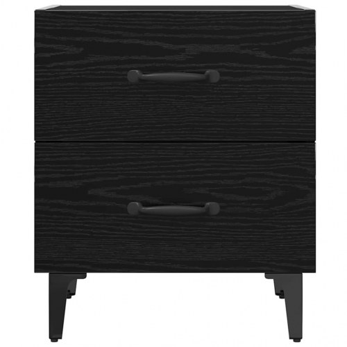 Sengeborde 2 stk. i sort eg - 40 x 35 x 47,5 cm