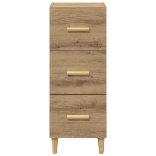 Sideboard med skuffer - artisan eg, 34,5 x 34 x 90 cm