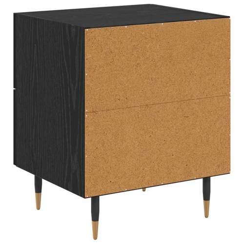 Natskab sæt - 2 stk. i sort eg, 40 × 35 × 47,5 cm, konstrueret træ