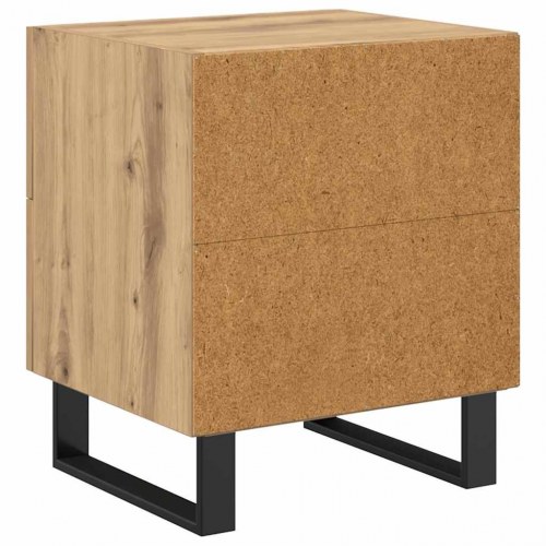 Natskab - 2 stk i artisan egetræ, 40 × 35 × 47,5 cm, konstrueret træ