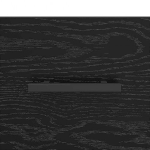 Sengebord i sort eg med 2 skuffer - 40 x 35 x 47,5 cm