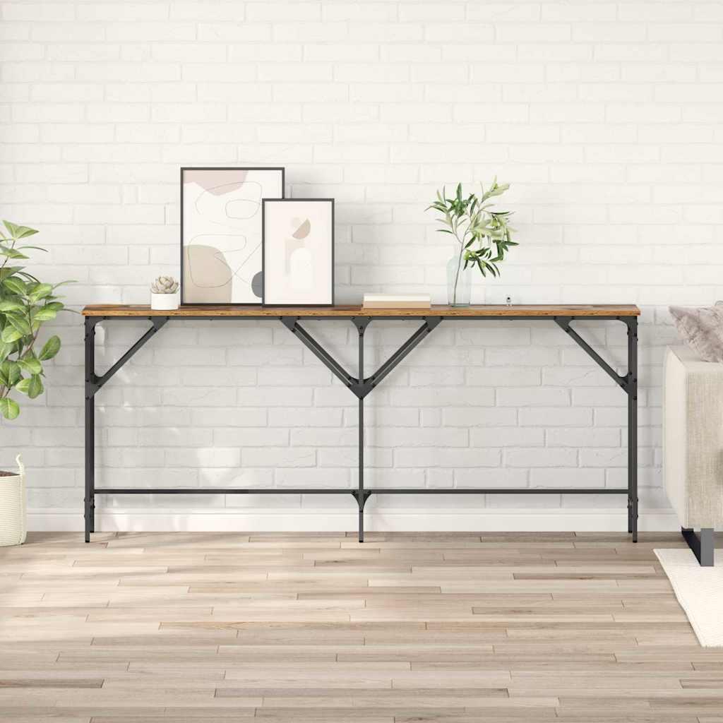 Konsolbord Gammelt træ 180 x 29 x 75 cm Konstrueret træ
