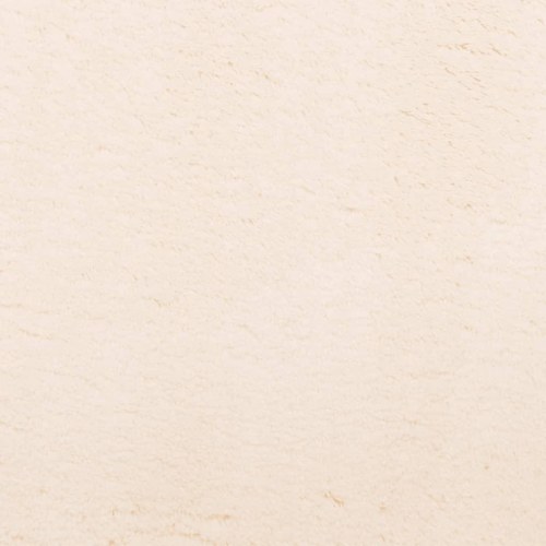 Gulvtæppe HUARTE 100×200 cm - kort luv, vaskbart, beige