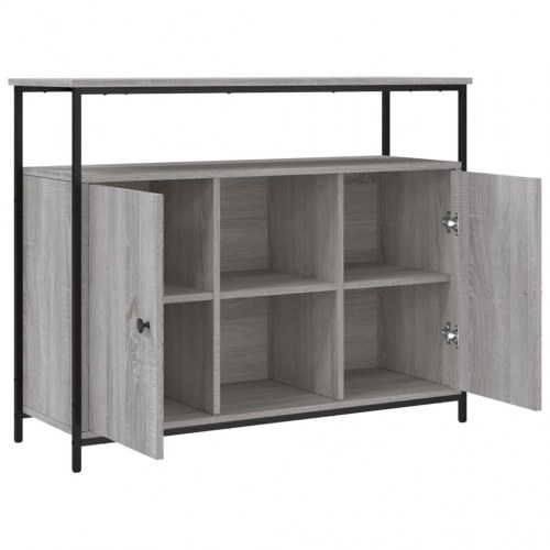 Skænk 100×35×80 cm i konstrueret træ - grå sonoma-eg