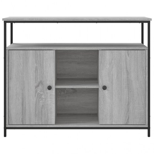 Skænk 100×35×80 cm i konstrueret træ - grå sonoma-eg