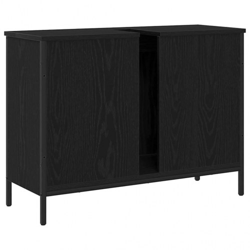 Vaskeskab i sort eg 80 x 30 x 60 cm